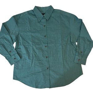 Teal Button-Up Shirt